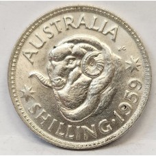 AUSTRALIA 1959 . ONE 1 SHILLING